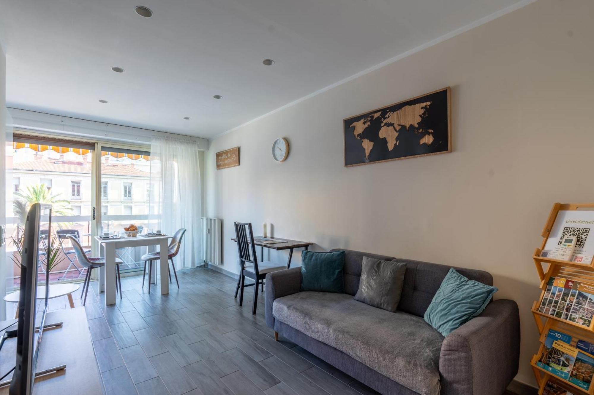Fabuleux Appartement 2 Personnes Au Coeur De Menton, Climatise Et Proche Gares Routiere Et Sncf 外观 照片